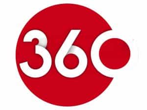 The logo of TV 360 - SKY Türk