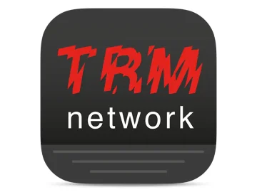 The logo of TRM TV