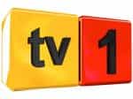 The logo of TV 1