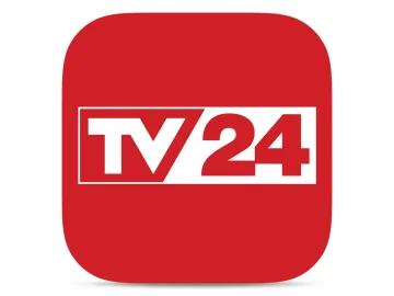 The logo of TV24