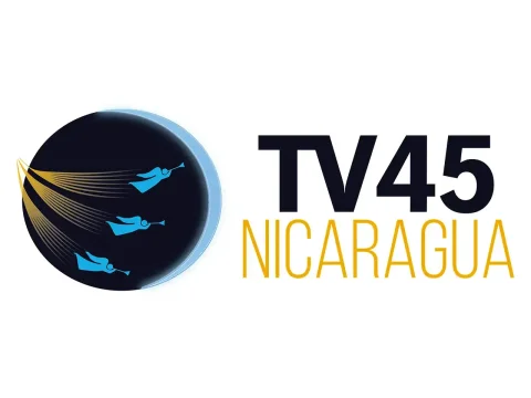 The logo of TV45 Nicaragua