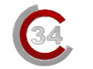 The logo of TV 34