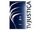 The logo of TV Justiça
