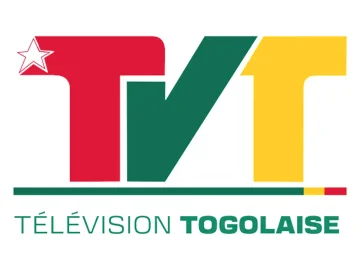 The logo of TVT (Télévision Togolaise)