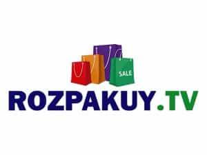 The logo of Rozpakuy TV