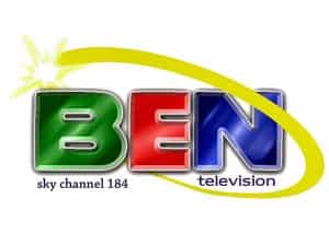 The logo of BEN TV
