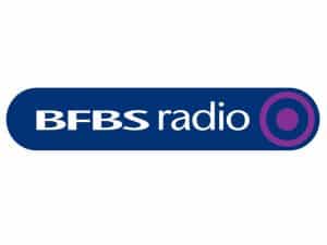 The logo of BFBS Radio