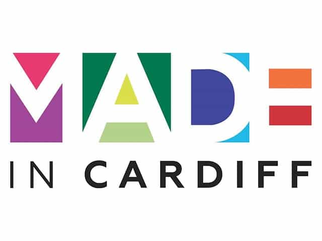The logo of Cardiff TV