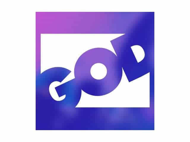 The logo of God TV