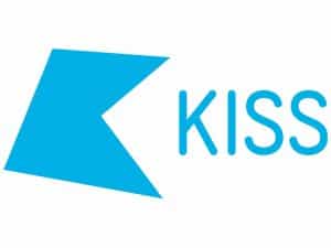 The logo of Kiss TV - UK