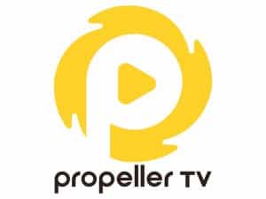The logo of Propeller TV