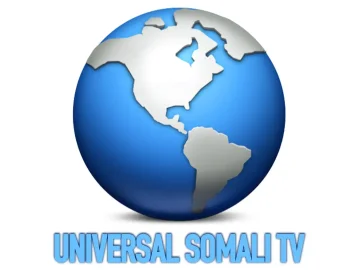 The logo of Universal Somali TV