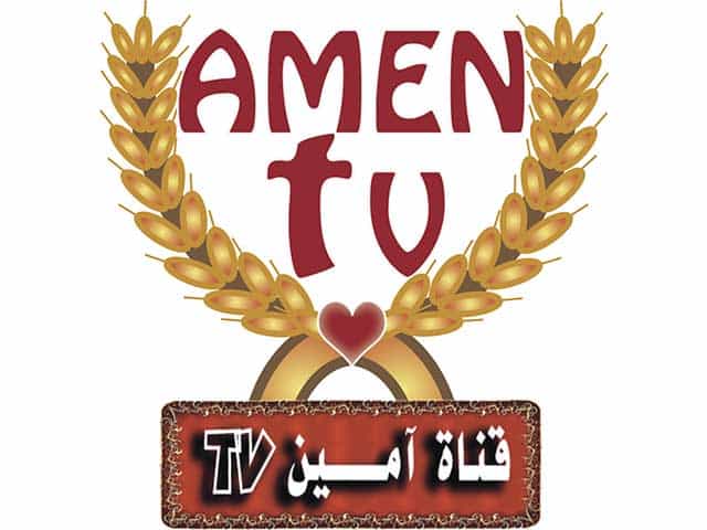 The logo of Amen TV