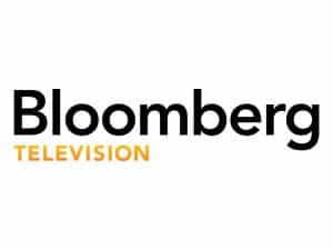 The logo of Bloomberg TV US