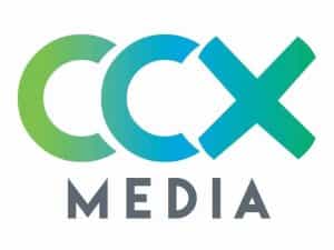 The logo of CCX Media