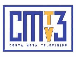 The logo of Costa Mesa TV