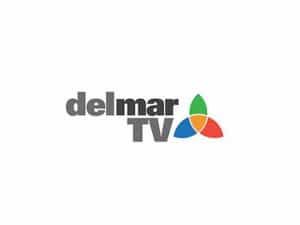 The logo of Del Mar TV