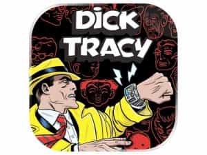 The logo of Dick Tracy