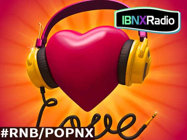 The logo of IBNX Radio - #R&B/PopNX