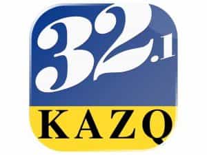 The logo of KAZQ TV