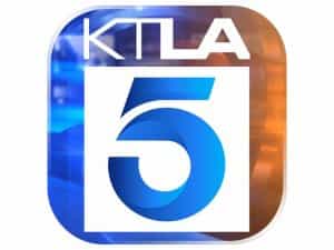 The logo of KTLA-TV