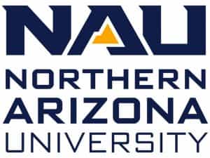 The logo of NAU-TV