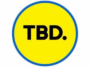 The logo of TBD TV