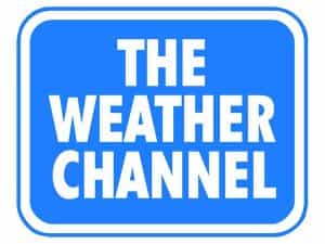 The logo of The Weather Channel