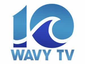The logo of Wavy TV