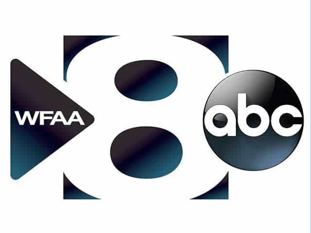 The logo of WFAA-TV Channel 8