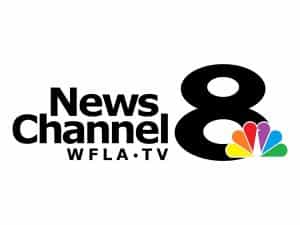 The logo of WFLA-TV