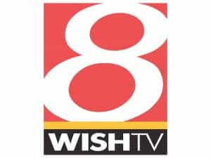 The logo of WISH-TV