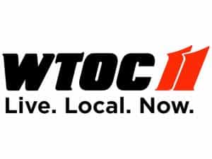 The logo of WTOC TV