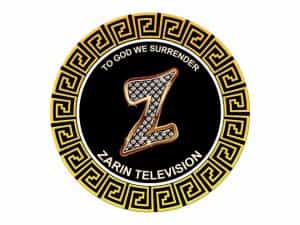 The logo of Zarin TV