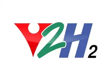 The logo of V2H2 TV