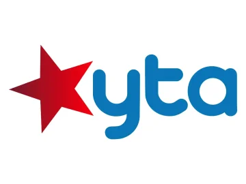 The logo of YTA TV